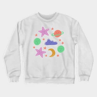 Dreamy skies above in cream Crewneck Sweatshirt